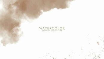 Abstract horizontal watercolor background. Neutral light colored empty space background illustration vector