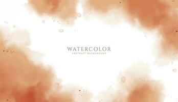 Abstract horizontal watercolor background. Neutral light colored empty space background illustration vector