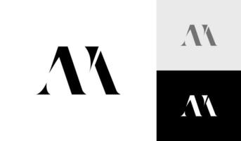 Letter ANM initial monogram logo design vector