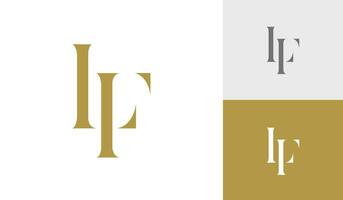 Letter LF or initial LF monogram logo design vector