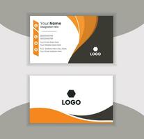 negocio tarjeta - creativo y limpiar moderno negocio tarjeta modelo. gratis vector