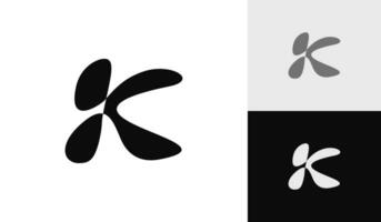 Letter K initial monogram logo design vector