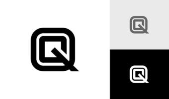 Letter QG initial monogram logo design vector