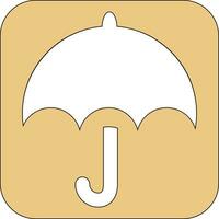 paraguas icono para decoración y diseño. vector