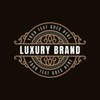 Vintage luxury ornament logo template. - Vector. vector