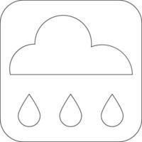 Cloud and rain icon for decoration and design. vector