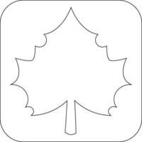 Tree leaf icon for decoration and design. vector