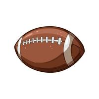 play american football ball cartoon vector illustration