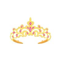tiara tiara dibujos animados vector ilustración
