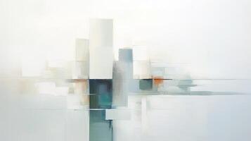 Embrace minimalism and simplicity, using clean lines and sparse elements to convey a sense of calm and clarity in the abstract composition. photo