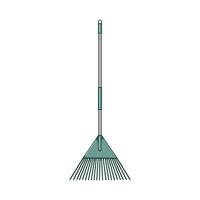 work rake cartoon vector illustration