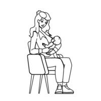 breastfeeding position vector