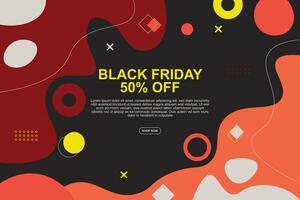 Black Friday Sale banner background. vector