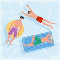 swimmer man swimming vector