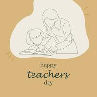 free vector teachers day  banner template poster design