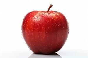 Apple, Red apple isolated on the background. Generative Ai photo