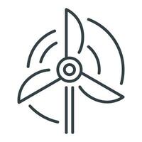 Wind farm, alternative electricity power mining, vector isolated flat icon. Ecology protection design element.