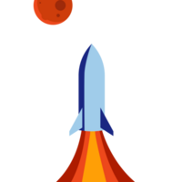 Mond und Raum Shuttle Elemente png