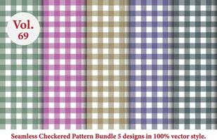 checkered Buffalo Plaid pattern vector, which is tartan,Gingham pattern,Tartan fabric texture in retro style, colored vector