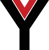 logo word yv vector