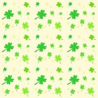 Seamless pattern of clover leaf background vector