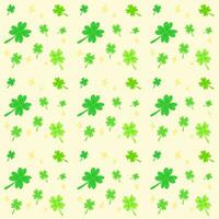 Seamless pattern of clover leaf background vector