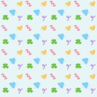 Seamless pattern of cute free form in pastel color background for decoration vector