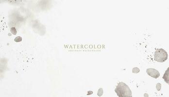 Abstract horizontal watercolor background. Neutral light colored empty space background illustration vector