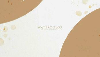 Abstract horizontal watercolor background. Neutral light colored empty space background illustration vector