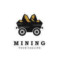 mining logo icon vector