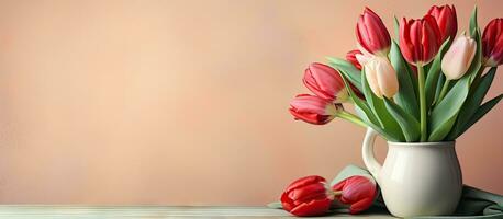 flowers arranged on a flat surface photo