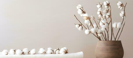 bohemio algodón torunda hogar decoración foto