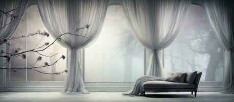 A breath taking photo spotlights gorgeous curtains for any home
