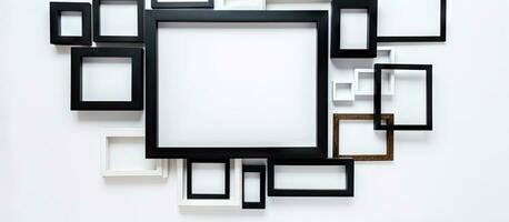 a white photo frame