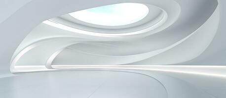 Abstract white architectural concept illustrated in ing photo