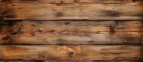 Old worn out wooden plank with a rustic and distressed appearance photo