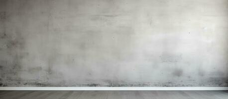 Plaster wall against grey background in an empty room photo