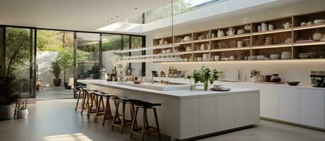 London contemporary home kitchen photo