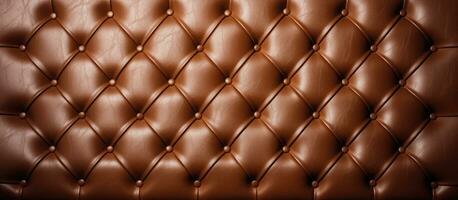 Leather pattern background in brown hue photo
