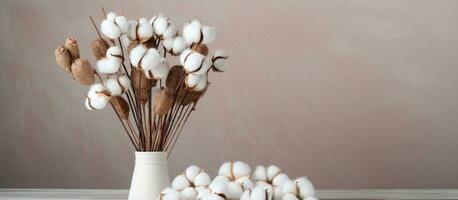 Bohemian cotton swab home decor photo