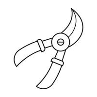 Garden Shears icon vector