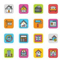 Real Estate Vector Icons Set