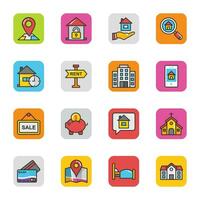 Real Estate Vector Icons Set