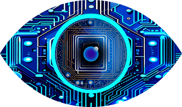 moderno tecnologia olho cíber segurança recortar png