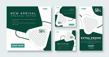 Fashion Sale Social Media Post for Online Marketing Promotion Banner, Story and Web Internet Ads Flyer vector