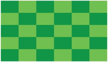 Illustration of a green checkered background with copy space, green squares. Vector illustration. The chess board is green