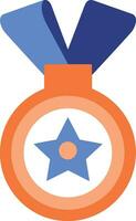 Medals for winners in UX UI flat style vector