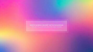 Simple Rainbow Gradient Color Abstract Vector Background