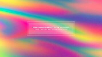 Simple Rainbow Gradient Color Abstract Vector Background