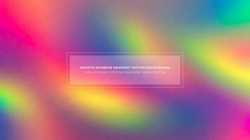 Simple Rainbow Gradient Color Abstract Vector Background